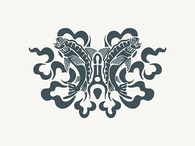 Minimalist Fish Design - Clean Wildlife Graphics clean design fish graphic minimalist nature wildlife illustration