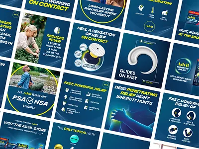 Advil Ecommerce Imagery & Video carousel e commerce enhanced content graphic design motion graphics video
