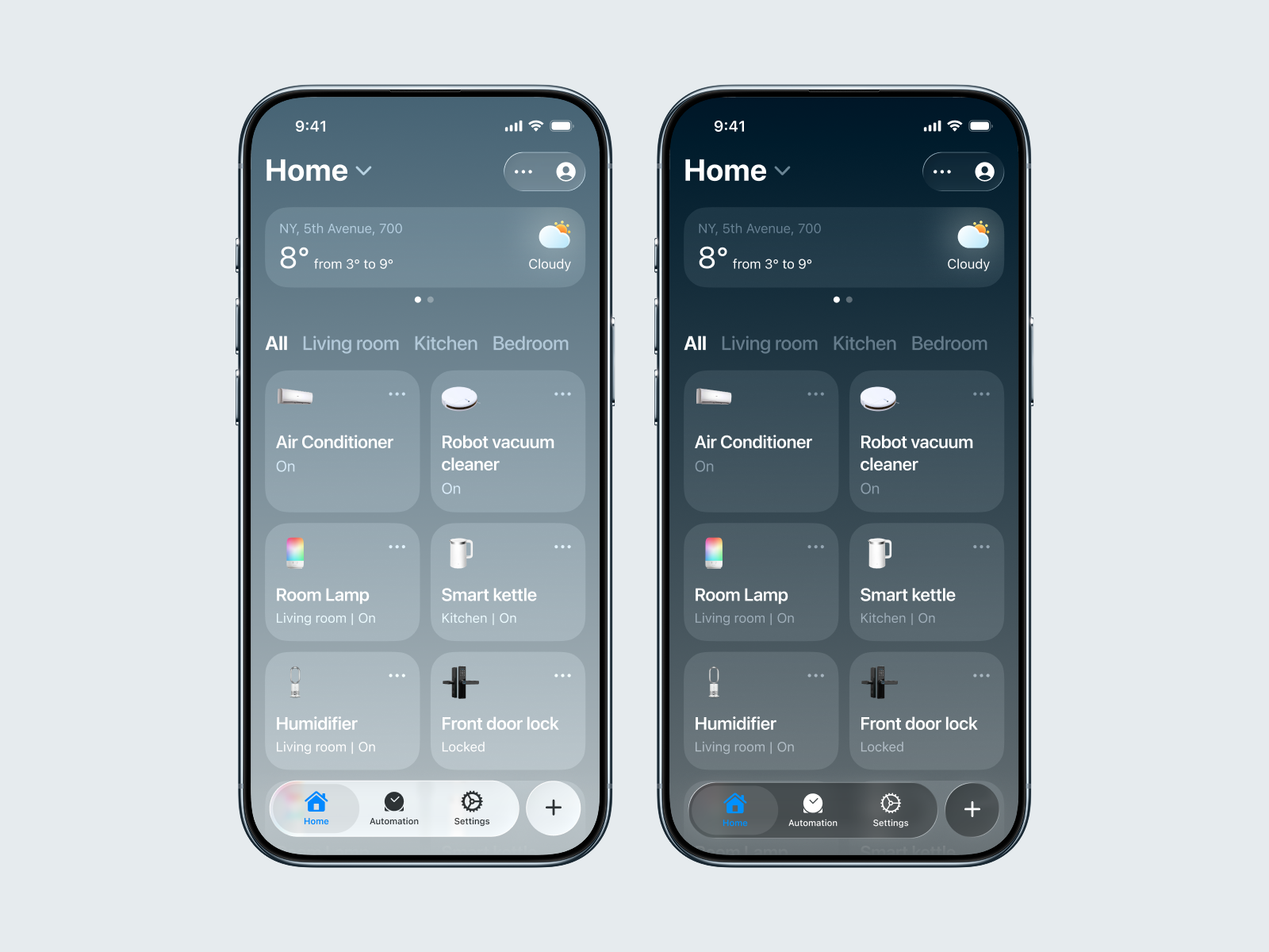 Example of Smart Home & Devices Mobile App Design