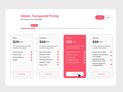 Pricing for Subscription base Product design designer ui ux pricing list design ui ui design ui ux