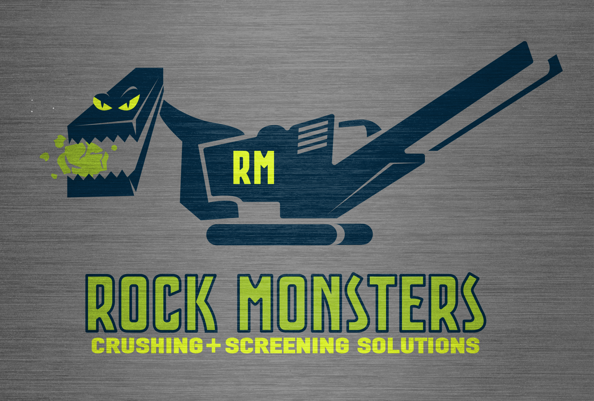 Rock Monsters Logo branding illustration logo
