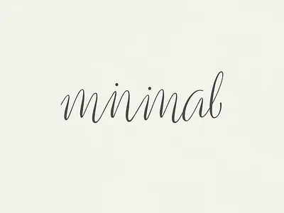 Minimal (Revisited) | Typographical Poster font graphics letters poster sans serif simple text type typography word