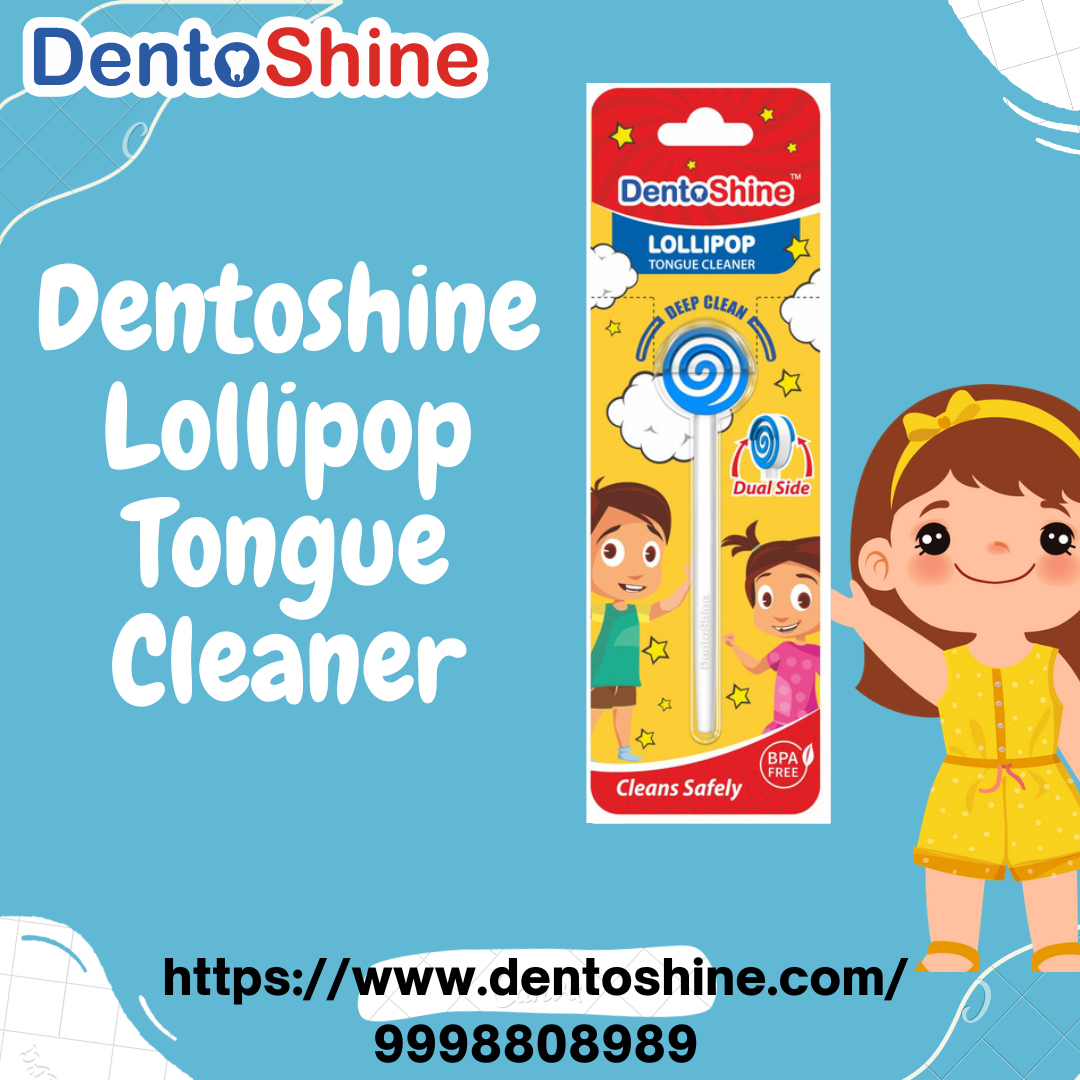 Dentoshine Lollipop Tongue Cleaner Kids Tongue Cleaner Dento S by