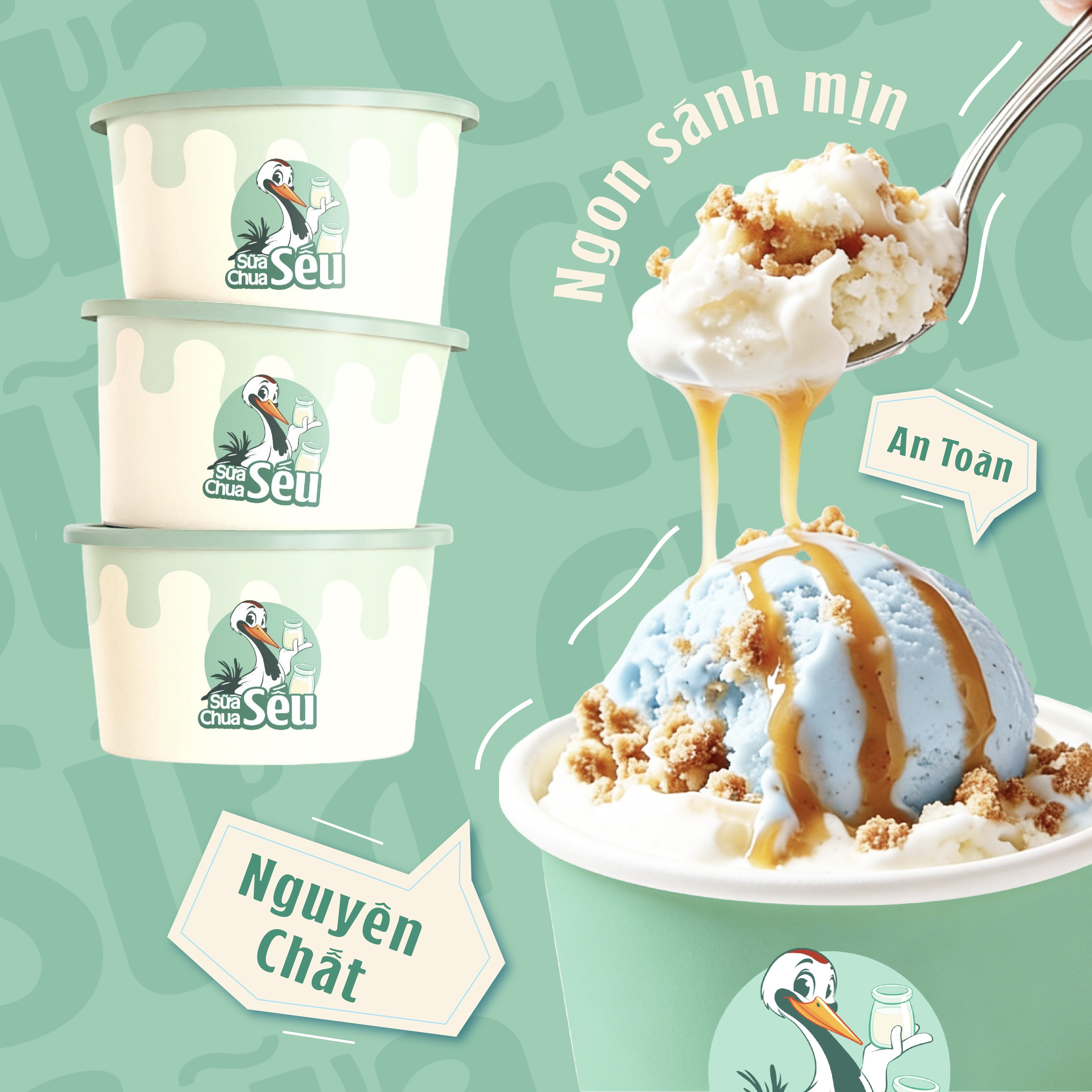 SỮA CHUA SẾU BRAND IDENTITY branding design graphic design illustration logo logo design