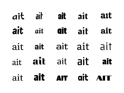 Early Lettering Explorations flat font graphic design grayscale lettering minimal simple text typography