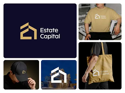 Estate Capital – Modern Real Estate Logo Design architecture logo brand identity branding business logo capital construction logo creative dribbble graphic design home logo house logo investment logo logo design luxury logo minimal modern logo property logo realestate realestate logo