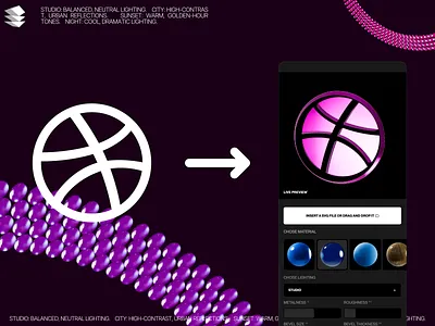 Vector to 3D 3d animation framer logo