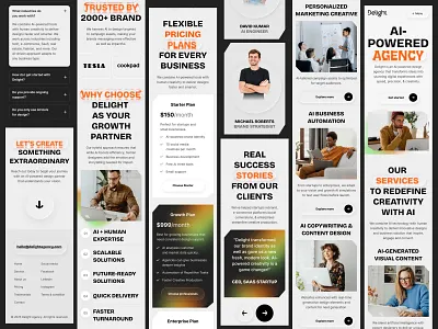 Ai-Powered Digital Agency - web design - Responsive design agency ai agency ai design framer framer design framer webdesign framer website landing page landing page design minimal mobile responsive responsive ui ui design ui ux ui ux design web design web ui design web ui ux website mockup website ui ux