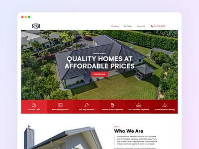 Inpire Home : Landing Page / Home Page UI apps architecturaldesign arnoxweb company construction corporate creative design dreamhome homedesign interface interiordesign landingpage uidesign uiux uiuxdesign uxdesigner webapp website webui