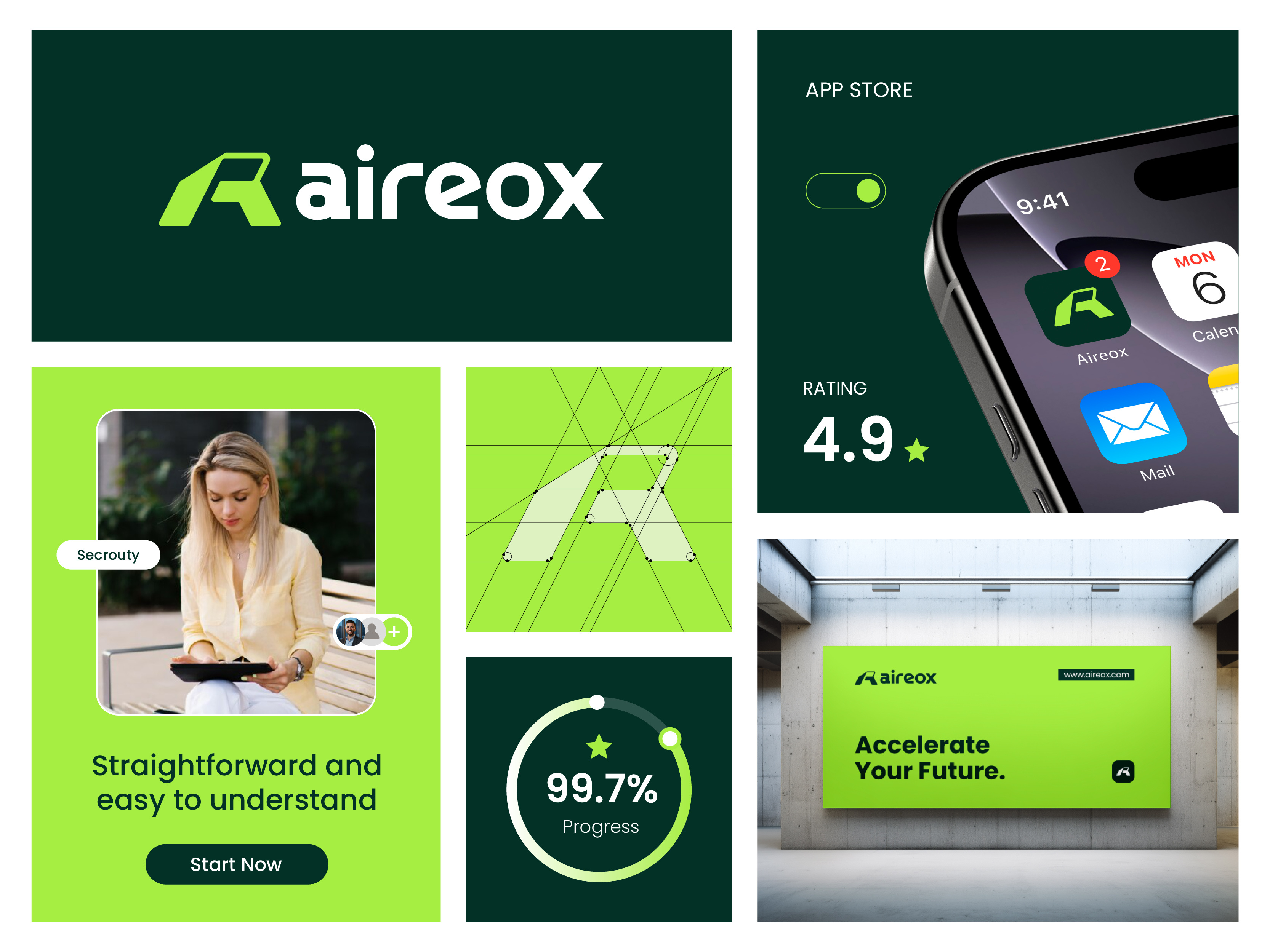Example of SaaS, Tech Logo & Brand Identity