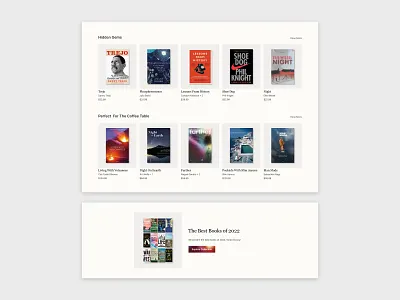 J&H Books - Store Sections book book shop book store books bookshop bookstore clean concept design eccomerce light minimal shop simple store ui user interface web design website website design
