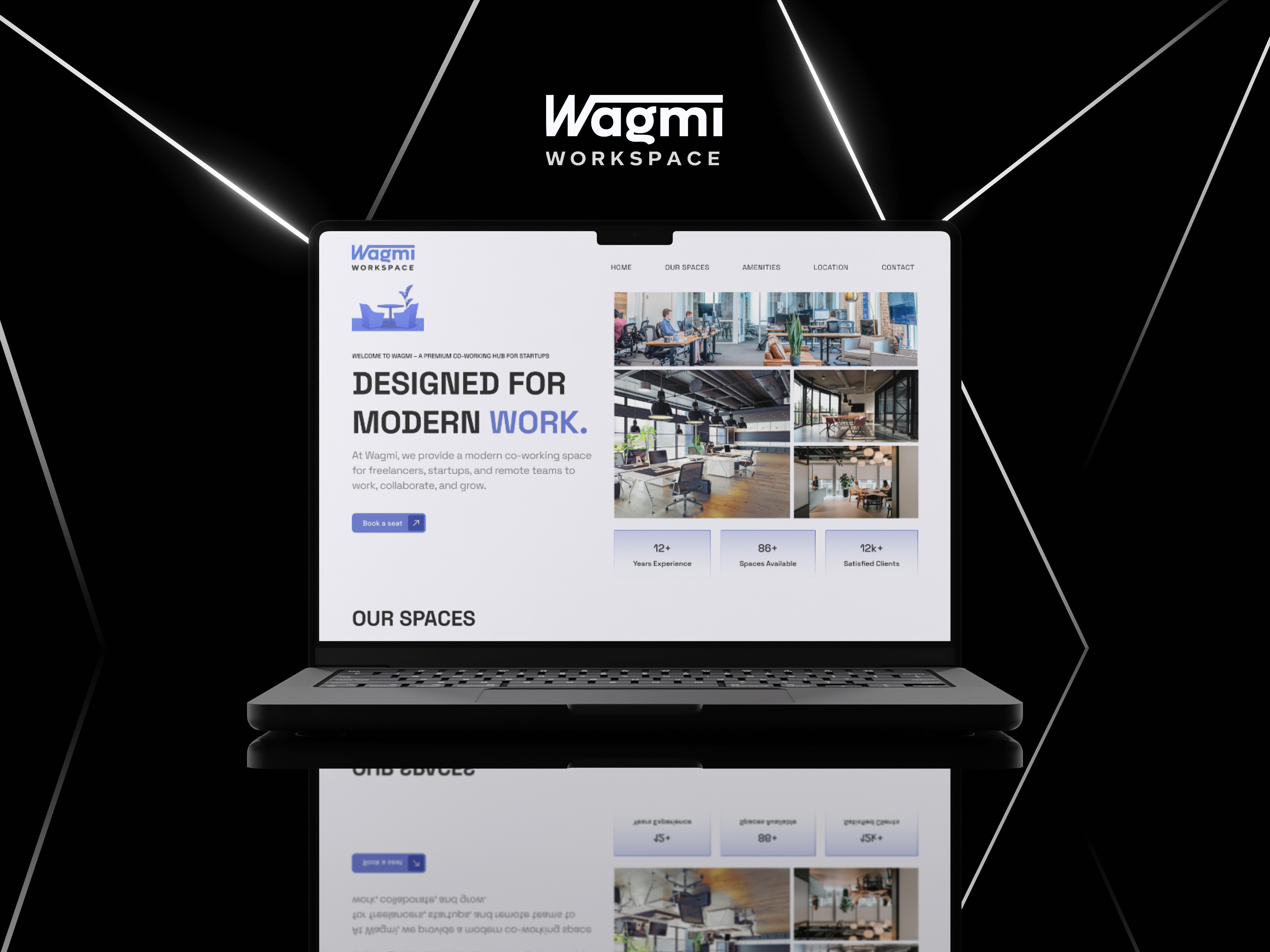 WAGMI – Coworking Space Website | UI/UX Design coworking dribbble figma landingpage productdesign ui ux webdesign workspace