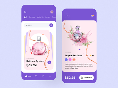 Beauty Product - Mobile app app app design beauty design ecommerce facecare filllo makeup mobile perfume product product app store ui user interface ux