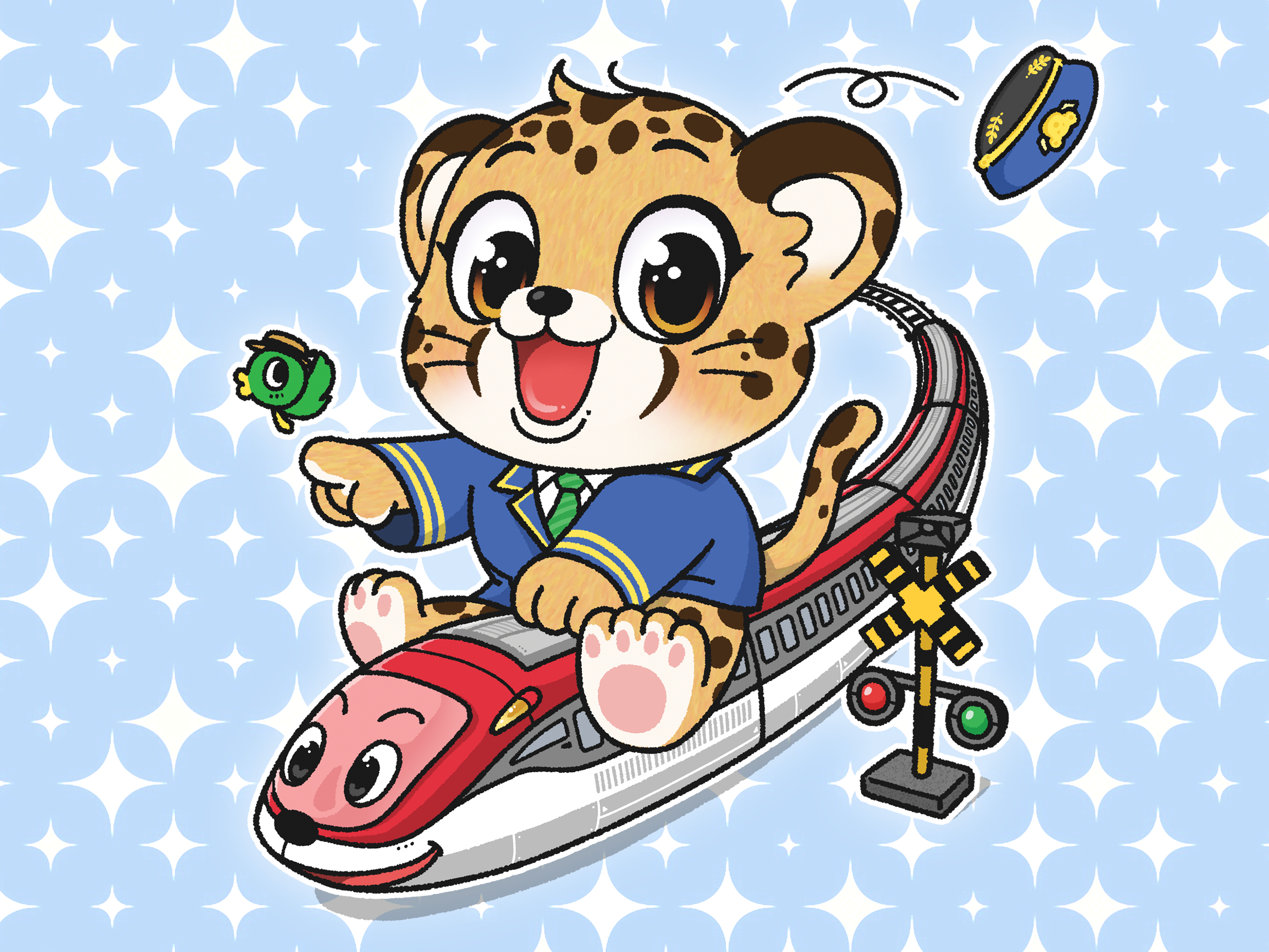 High-Speed Adventure – Cover Illustration book cover character illustration cheetah children illustration cover illustration illust illustration playful