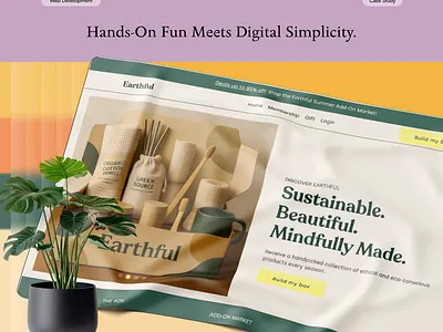 Designing an Eco-Friendly Lifestyle Subscription Experience brand identity eco friendly ecommerce design landing page lifestyle website modern ui product design responsive design subscription design sustainable design ui design user experience user interface ux design visual design web design