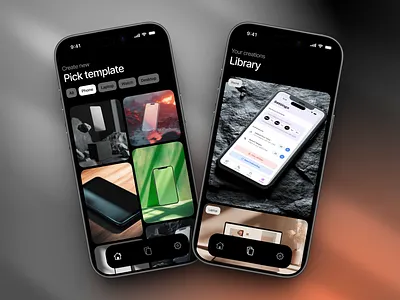 Mockup generator app animation app app design branding design product design ui uiux