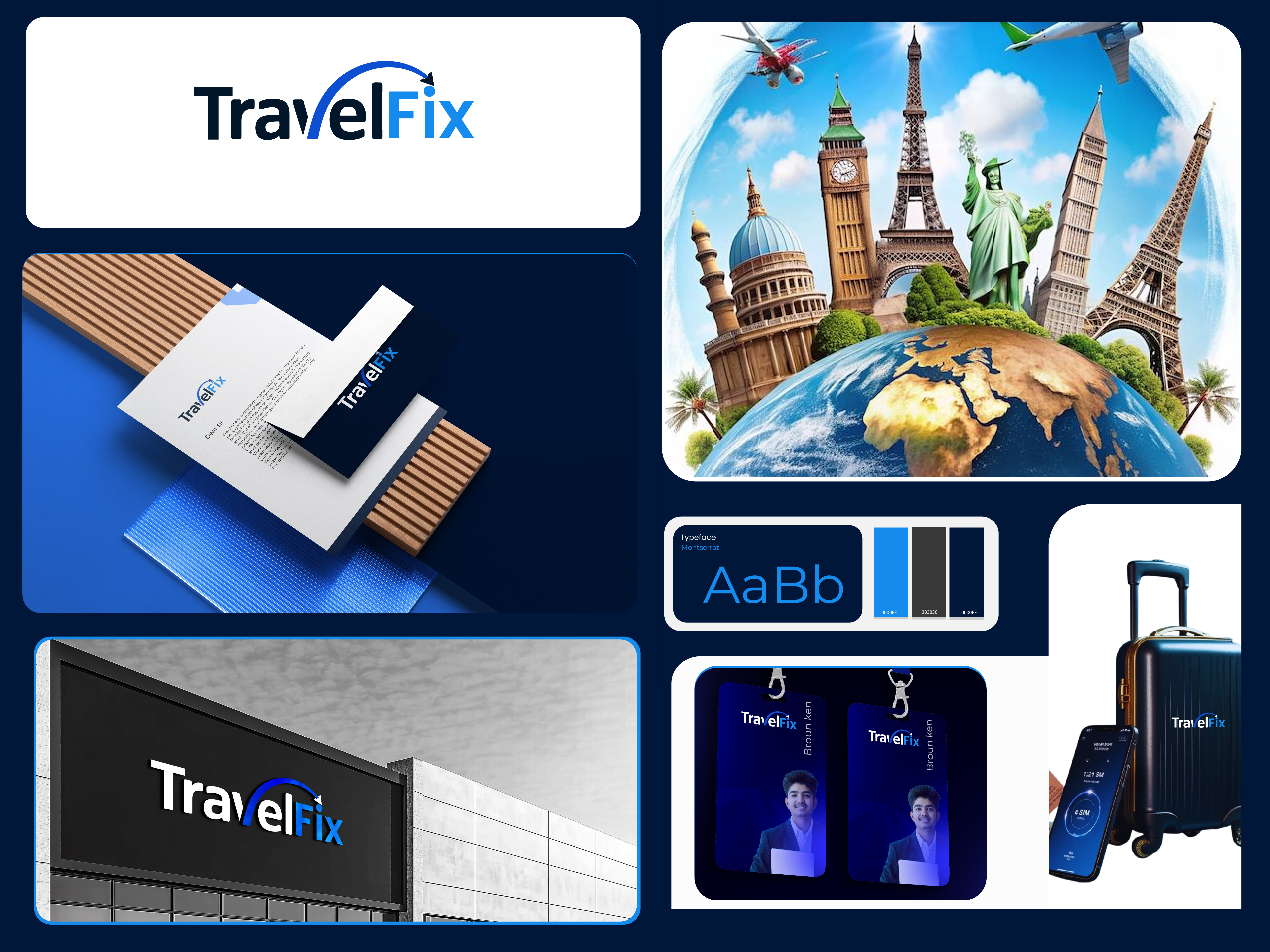 Travelfix & Tours – Explore the world. branding design graphic design illustration logo vector
