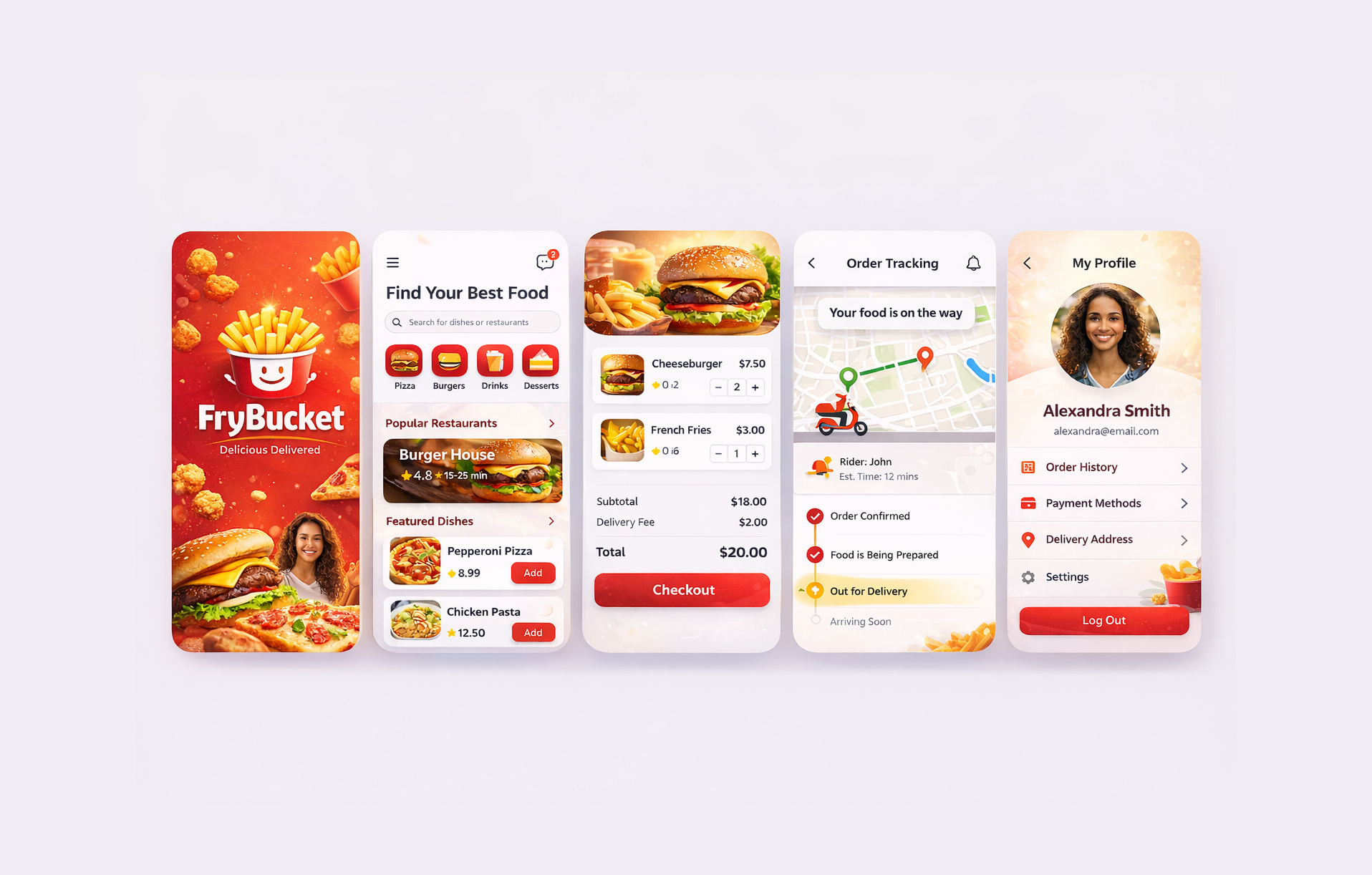 Food Delivery App UI Template android app delivery delivery app food food app design food delivery food delivery app food order ios mobile app mobile food app ui restaurant restaurant app ui ui kit