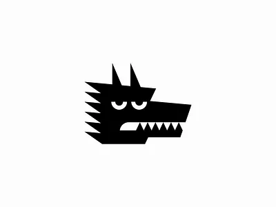 Geometric Wolf Head Logo abstract animal branding design gaming geometric icon identity illustration logo mark nature sports symbol vector wolf
