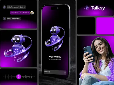 AI Chatbot App UI Design aichatbot appdesign chatbot figmadesign ui uidesign uiux uxdesign