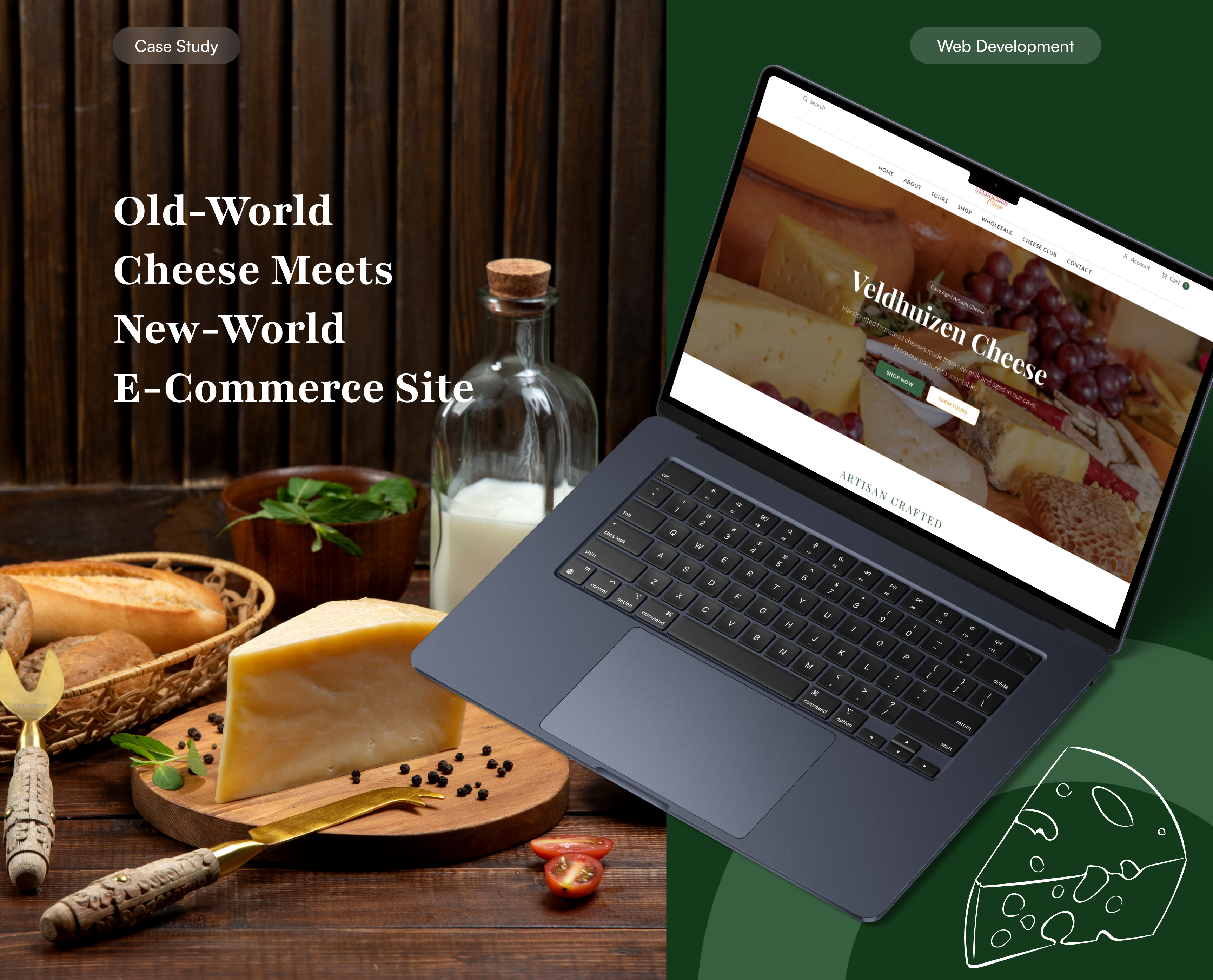 Designing an Artisan Cheese E-Commerce Experience artisan food brand identity ecommerce design food website gourmet brand landing page modern ui product design responsive design ui design user experience user interface ux design visual design web design