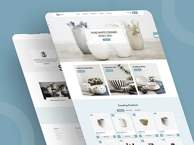 🏺 Ceramic & Home Décor E-commerce Website UI ceramicwebsite checkoutflowui cleanuidesign ecommercewebdesign homedecorui minimalwebdesign modernwebdesign onlinestoredesign productdetailpage productlistingui responsiveecommerce uxdesignforecommerce