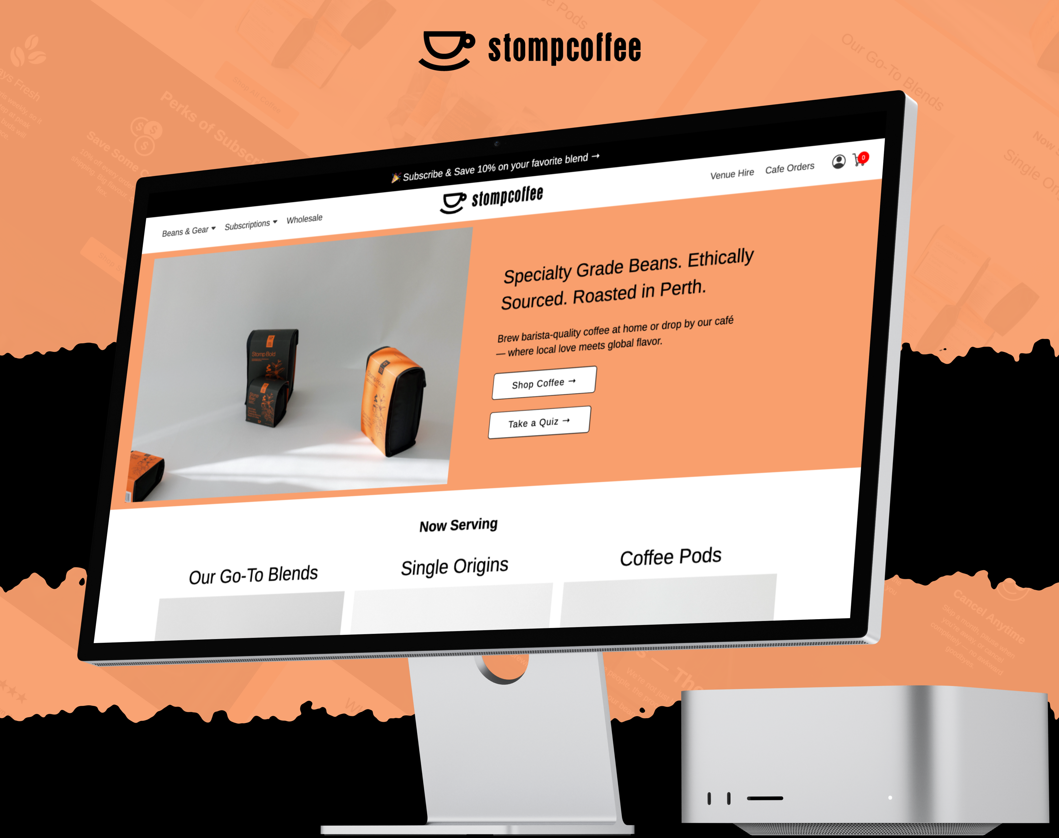 Ethically sourced coffee Web Design | Get more sales brand identity coffee app coffee website ecommerce design landing page modern ui product design responsive design subscription design ui design user experience user interface ux design visual design web design