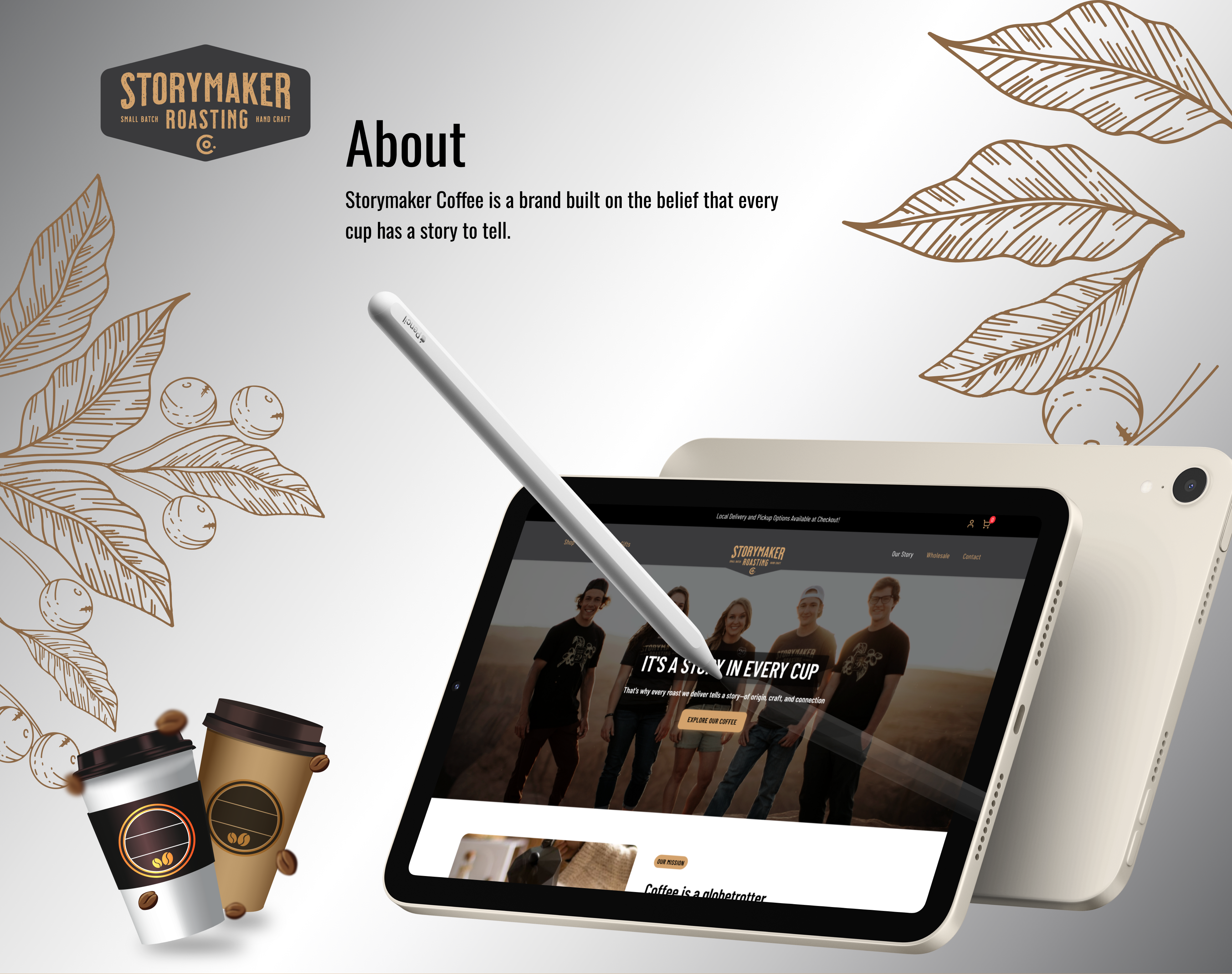 From Bean to Brand: A Story-Led Coffee Experience | UXUI Design brand design brand identity coffee website ecommerce design landing page modern ui product design responsive design specialty coffee storytelling design ui design user experience user interface ux design visual design web design