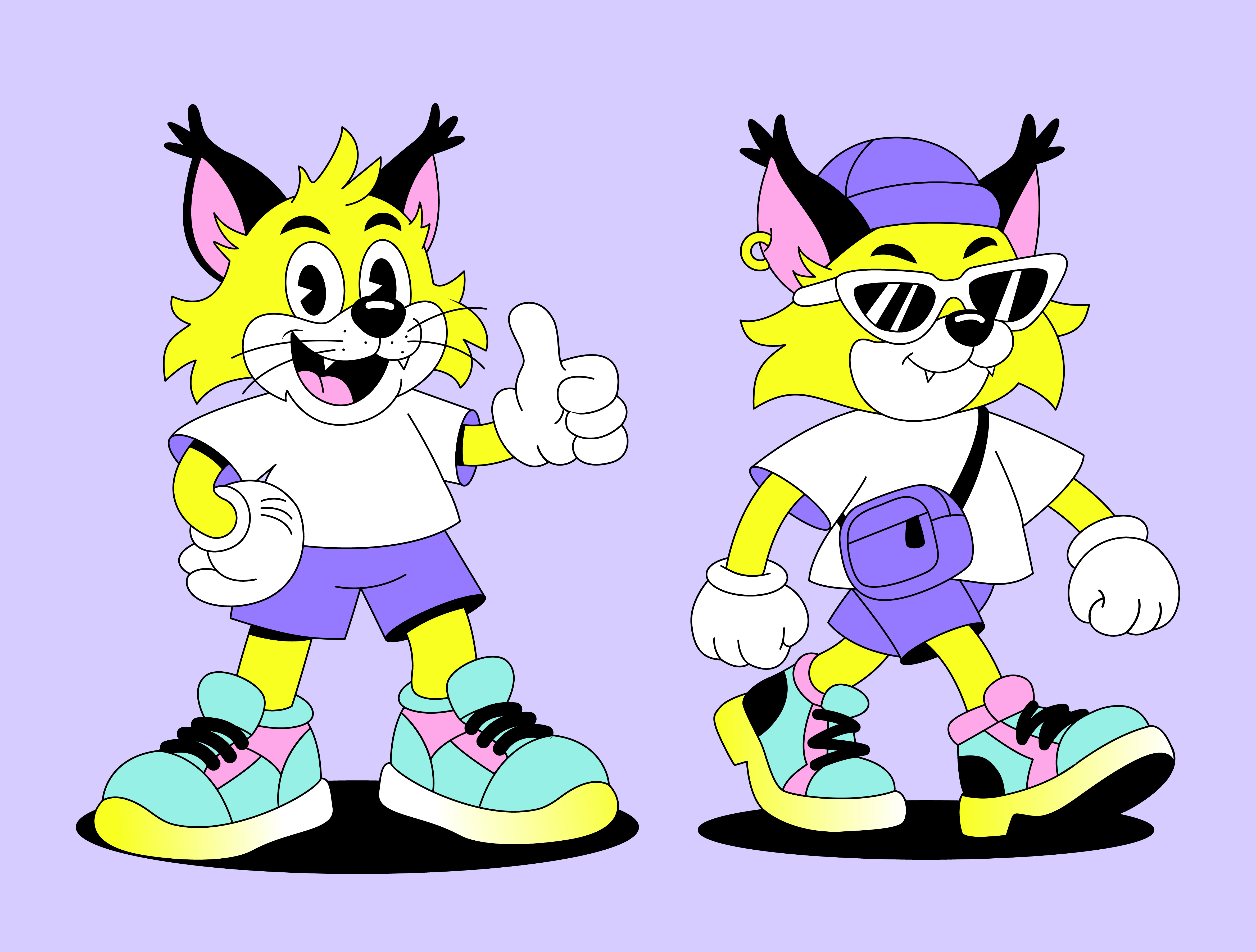 Example of Lynx Mascot Character Design