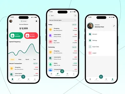 Money Management App – Mobile UI/UX Design app design budget app clean ui digital product expense tracker figma design finance app financial dashboard fintech ui minimal ui mobile app ui mobile design modern ui money management personal finance product design ui design user experience user interface ux design
