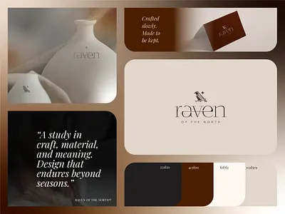 Raven of the North — Brand Identity & Guidelines bird bird logo brand guide brand guideline brand identity branding design design logo flat graphic design icon illustration logo logo design logos logotype timeless timeless logo ui unique
