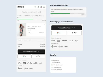 Cart Redesign - Trust-First Purchase Flow checkout cro ecommerce mobiledesign productdesign ui ux