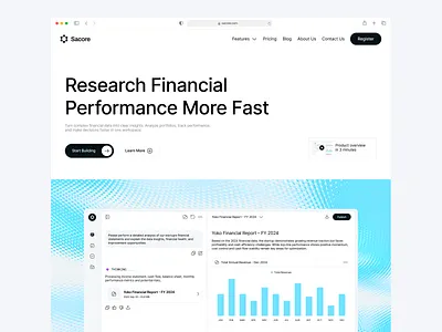 Sacore-Financial Assistant Dashboard 3d ai animation branding dashboard finance graphic design logo mobile motion graphics scalixa scalixa studio ui