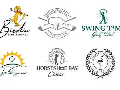 The Art of Golf Branding: Designing 96+ Golf Logos country club game logo golf club golf logo golf logo design golf minimalist logo golf tournament logo identity design minimalist logo. modern golf logo sports branding tournament logo