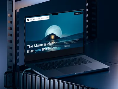 Concept for website Travelling to Moon design figma landing moon space ticket travel ui ux webdesign