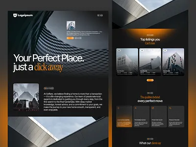 Real State Website UI Design animation app design clean design graphic design logo minimal real state real state website ui ui designer ui ux design website design