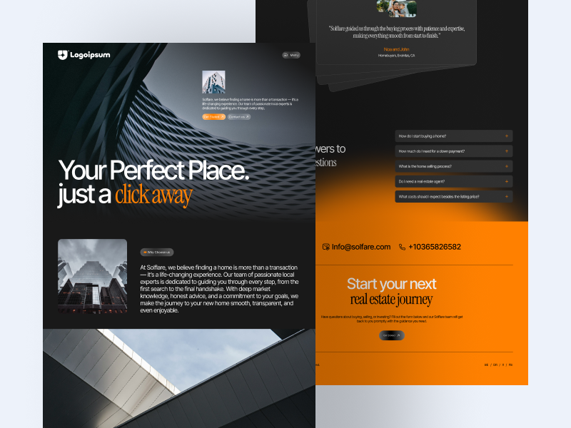 Real State Website UI Design animation app design clean design graphic design logo minimal real state real state website ui ui designer ui ux design website design