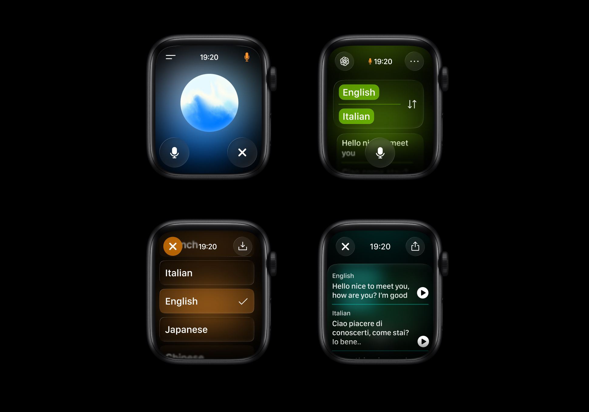 Apple Liquid Glass on Smart Watch ai liquid glass smartwatch ui