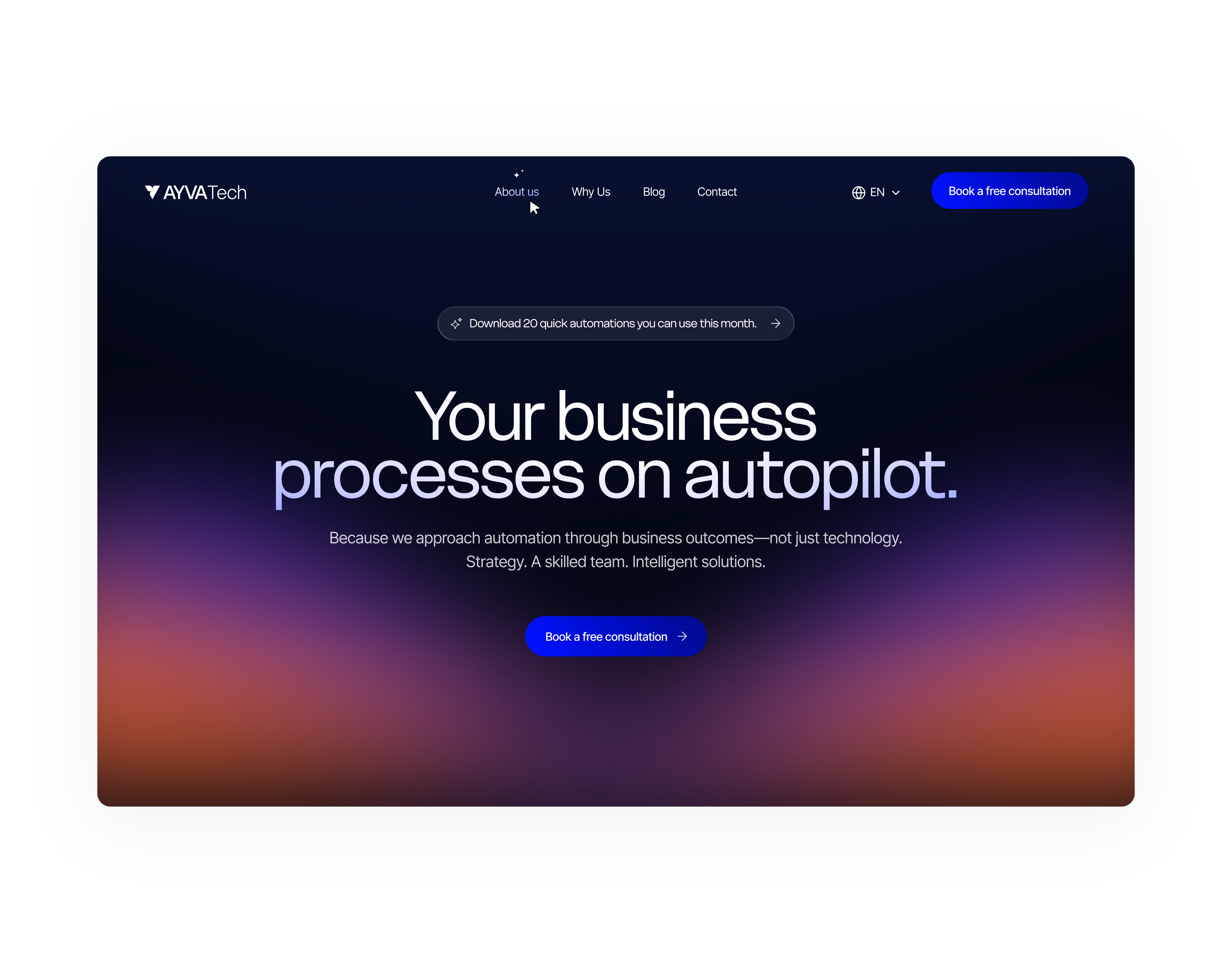 AYVATech | Brand & UI/UX Design ai ayva brand identity design futuristic gradient graphic design hero section landing page logo design modern tech technology ui ui design ui ux design user experience user interface ux design web design