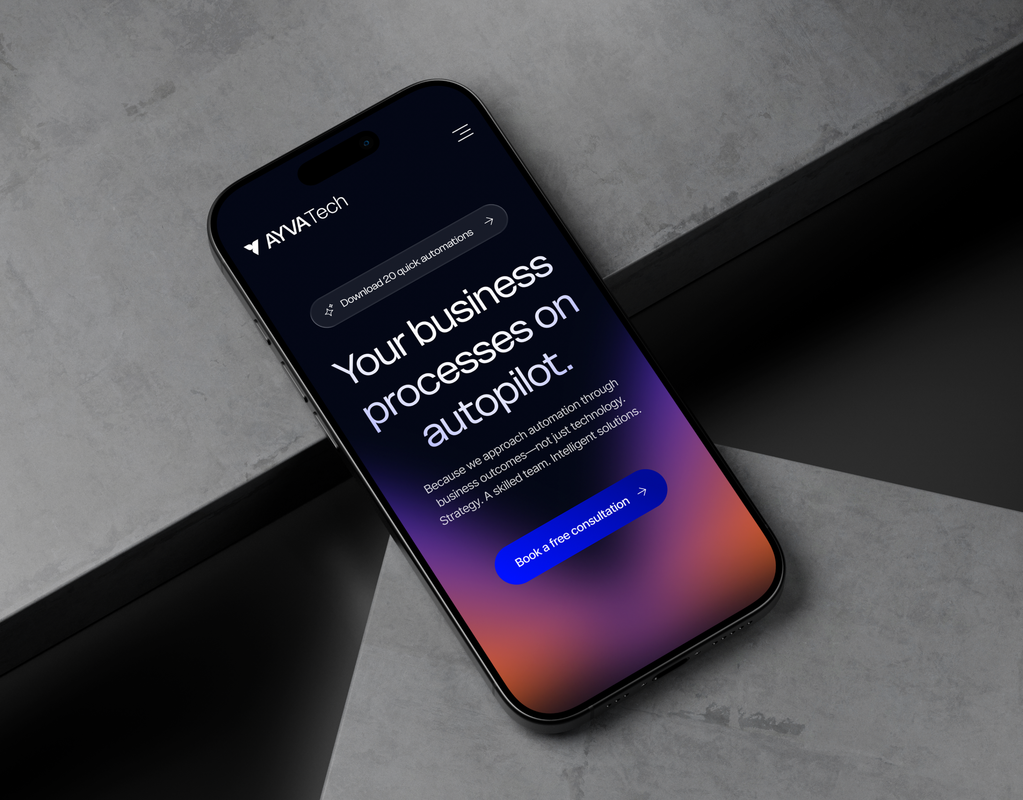 AYVATech | Brand & UI/UX Design ai artificial intelligence ayva branding breakpoint clean gradient landing page logo mobile design mobile website modern tech ui ui design user experience user interface ux design web design website