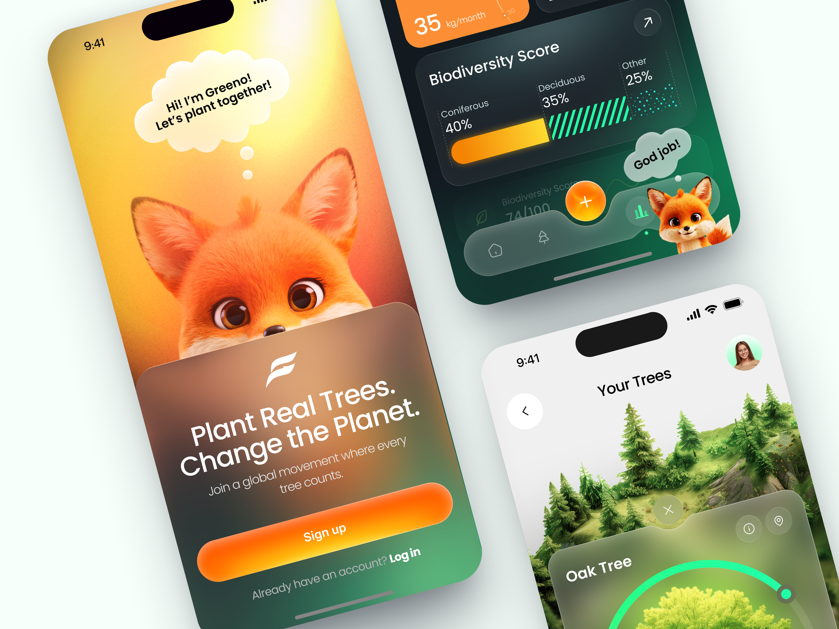 Mobile App for Tree Planting App app design application application design design interface ios app design mobile app product service startup ui ux