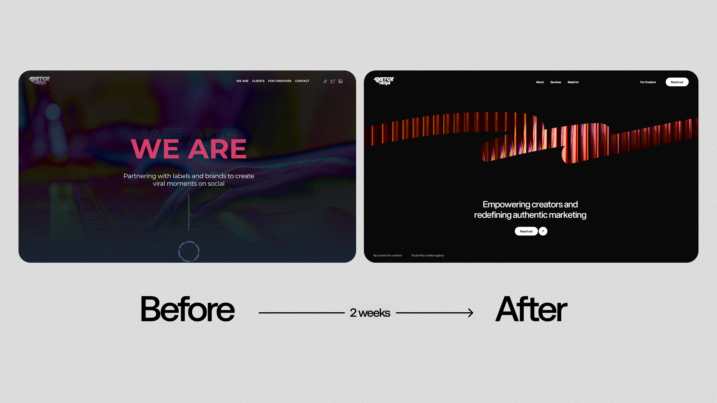 Hero section | Before & After branding figma nextjs ui web design web development website