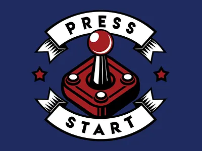 Home Decor Illustration - Press Start design graphic design illustration print vector