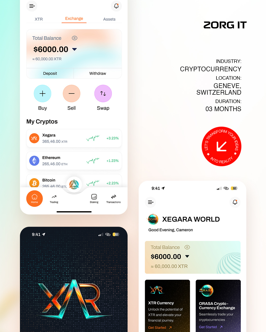 Fintech - Xegara Mobile App Design design ui uiux uiuxdesign webdesign