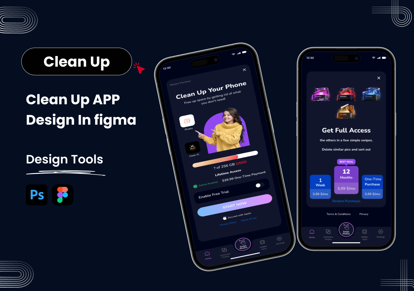 Example of Mobile App Design, UI UX Designing, Figma