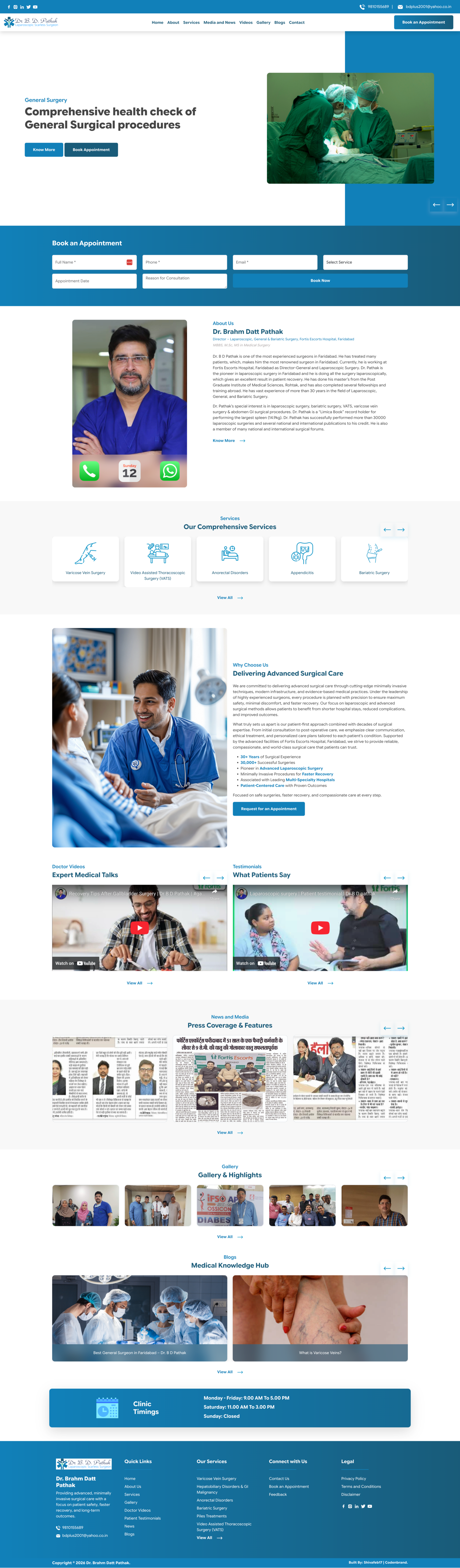Dr. B D Pathak branding custom php template design drupal custom theme graphic design illustration logo php custom template ui wordpress custom theme