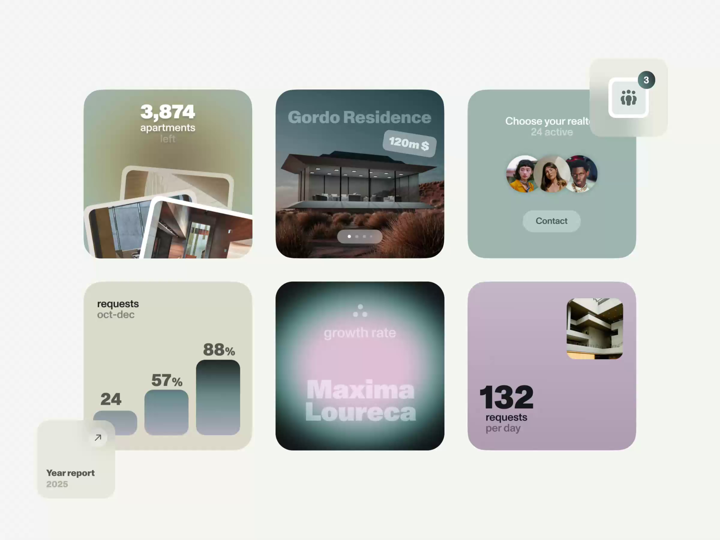 Example of UI Components for Property App
