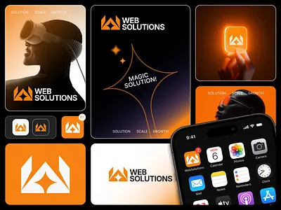 Web Solutions Branding — Creative Digital Agency branding graphic design logo