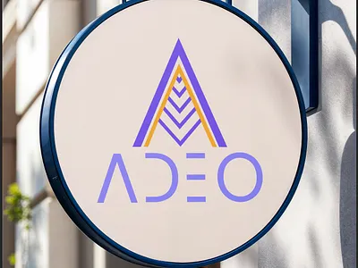 Adeo Logo Mockup app best designe branding design etc graphic design illustration illustrator logo mockup typography viral