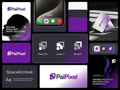 PaiPixel – Logo & Branding for AI Automation branding graphic design logo